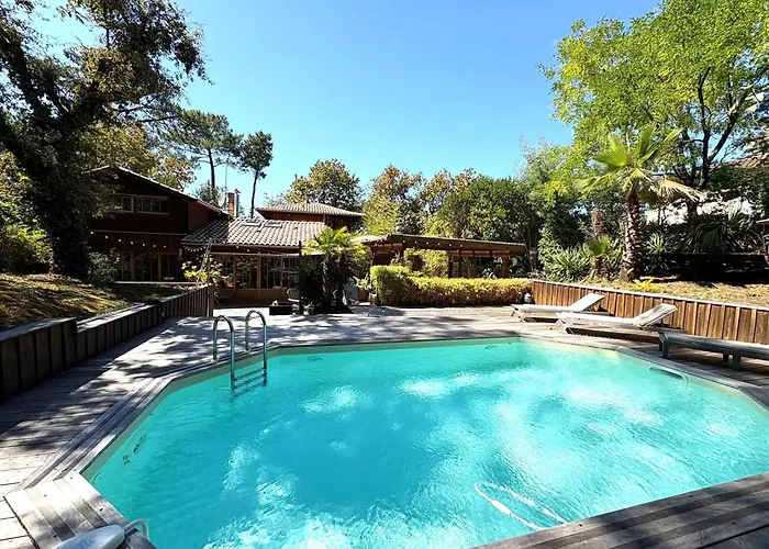 Villa En Bois Avec Piscine Chauffée, Proche Plage&dégustations Ostréicoles - Fr-1-736-38 Lège-Cap-Ferret