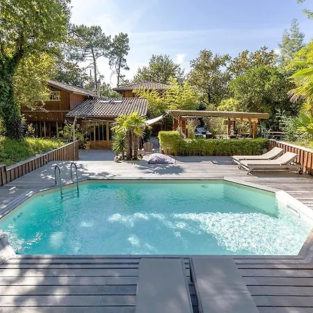Vila En Bois Avec Piscine Chauffee, Proche & Degustations Ostreicoles - Fr-1-736-38