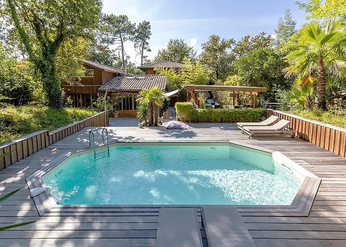 Villa En Bois Avec Piscine Chauffée, Proche Plage&dégustations Ostréicoles - Fr-1-736-38